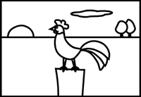 Ir para colorir galo