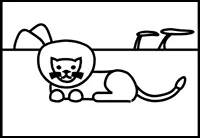 Ir para colorir leão