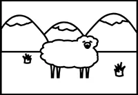 Ir para colorir ovelha